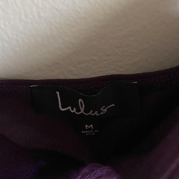 NWT Lulu’s M Purple Mesh Cutout Mini Dress - Picture 3 of 7